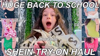 HUGE TRENDY BACK TO SCHOOL SHEIN TRYON HAUL 2021 [upl. by Tybalt]