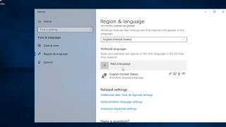 How To Change Keyboard Language In Windows 10 [upl. by Kidd]