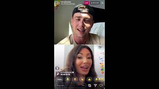 HARRY JOWSEY AND FRANCESCA FARAGO FORM TO HOT TO HANDLE GO ON INSTAGRAM LIVE  NOAH SCHNAPP  RHONDA [upl. by Gibbs]