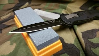 How to Sharpen a Knife Beginners Tutorial [upl. by Ybanrab646]