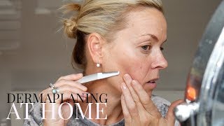 Dermaplaning at home [upl. by Aerdna]