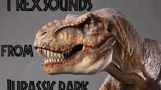 The Many sounds of The TRex from Jurassic Park [upl. by Anet]