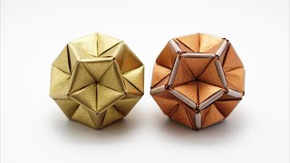 ORIGAMI EXCAVATED DODECAHEDRON Jo Nakashima [upl. by Fabien]