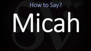 How to Pronounce Micah CORRECTLY [upl. by Terrel575]