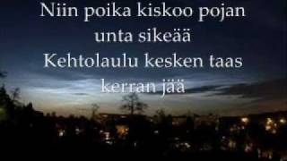 Yö  Ihmisen Poika  Lyrics [upl. by Ahseid95]