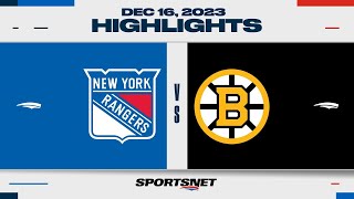 NHL Highlights  Rangers vs Bruins  December 16 2023 [upl. by Rovner]