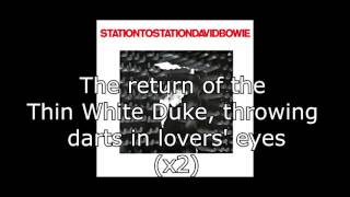 Station to Station  David Bowie  Lyrics [upl. by Xam]