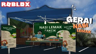 Bina GERAI NASI LEMAK Bloxburg  Roblox Malaysia [upl. by Tahp]