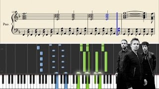 Muse  Uprising  Piano Tutorial  Sheets [upl. by Kayley3]