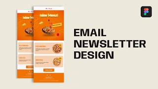 Email Newsletter Design  Figma Tutorial [upl. by Fulks]