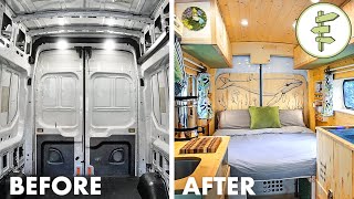 FULL DIY VAN BUILD from Start to Finish  Our Epic Van Life Conversion [upl. by Lara]