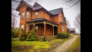 Abandoned large farmhouse with barn Barn explored Explore 3 Ontario Canada [upl. by Baugh]