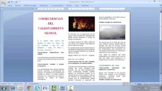 ¿COMO CREAR UN TRIPTICO EN WORD [upl. by Neelyahs]