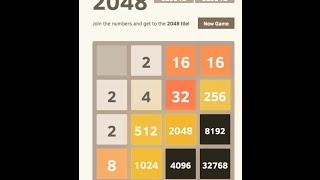 2048 AI  32768 Tile Achieved Score 630304 [upl. by Aysab]