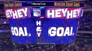 New York Rangers Goal Song 201920 scoreboard animation [upl. by Rentschler]