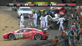 AUSmotive Allan McNish crash Le Mans 2011 HD [upl. by Assirrak40]