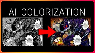 AI That Colorizes Manga Style2Paint [upl. by Ynes]