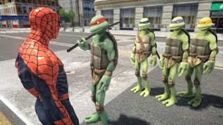 Mutant Teenage Ninja Turtles vs SPIDERMAN  EPIC BATTLE [upl. by Reba]