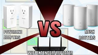 Mesh Routers VS Powerline Adapters and WiFi Extenders  Buyers Guide 2021 [upl. by Mcallister713]