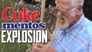 Diet Coke amp Mentos Explosion [upl. by Kenta]