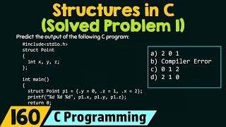 Structures in C Solved Problem 1 [upl. by Dearman827]