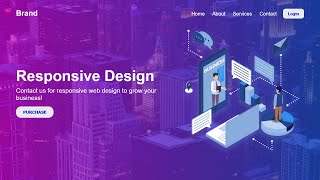 How to Create a Product Landing Page Using HTML and CSS  Responsive Homepage Design Tutorial HTML5 [upl. by Drofkcor]