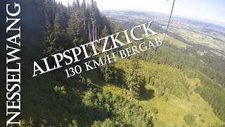 Der Alpspitzkick bei Nesselwang Zipline [upl. by Balcke553]