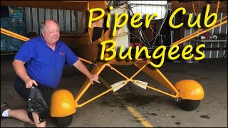 Piper J3 Cub Bungee Inspection and Replacement [upl. by Emelita]