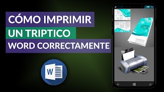 Cómo Imprimir un TRÍPTICO en Word Correctamente [upl. by Jessi82]