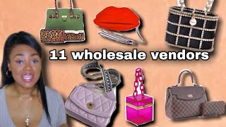 11 WHOLESALE VENDORS FOR HANDBAGS BACKPACKS PURSES CLUTCHES FOR YOUR ONLINE INSTAGRAM BOUTIQUE [upl. by Llebanna43]