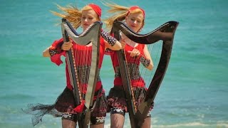 PIRATES of the CARIBBEAN Medley Harp Twins Electric Harp [upl. by Nahem188]