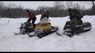 Hardcore backcountry Skidoo elan ridin PowerModz style [upl. by Acinelav]