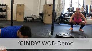 quotCINDYquot CrossFit WOD Demo  203 Rx [upl. by Adihahs51]