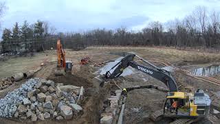 Leesburg Stream Restoration Time Lapse Video [upl. by Alilak]