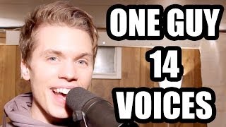 One Guy 14 Voices [upl. by Octavian]