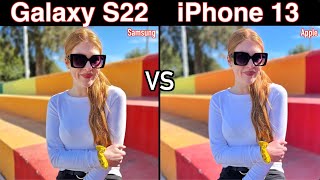 Samsung Galaxy S22 VS iPhone 13 Camera Comparison [upl. by Oiratnom]