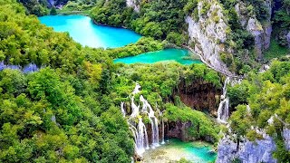 Croatias amazing PLITVICE Stunning view from drone [upl. by Aihcela]