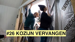 ZELF HET KOZIJN VERVANGEN  KLUSVROUW 26 [upl. by Atikihc546]