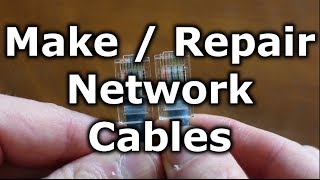 How to Repair or Make Network Cable [upl. by Ahseele490]