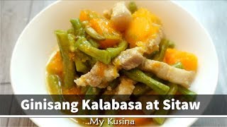 Ginisang Kalabasa at Sitaw [upl. by Adnwahsar]