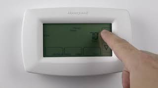 RTH7600D 7Day Programmable Honeywell Home Thermostat  How to Program Schedules [upl. by Spohr]