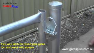 Gate Latch 2 way for round pipe and square [upl. by Faith343]