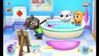 बोलने वाली बिल्ली का गेम  billi wala game  my talking tom and friends episode1 Billigame game4ap [upl. by Reniar206]