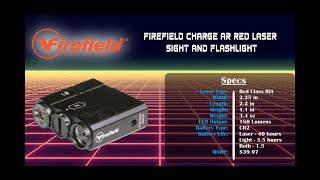 Firefield Charge AR Red Laser Sight and Flashlight [upl. by Arocal]