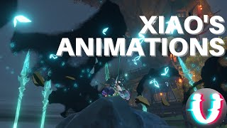 Xiaos animations in Slow Motion Genshin Impact [upl. by Arim880]