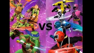 POWER RANGERS VS NINJA TURTLES Ultimate Hero Clash 2 [upl. by Essilrahc]