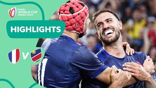 France break 16year record  France v Namibia  Rugby World Cup 2023 Highlights [upl. by Nnaeiluj]