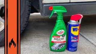 Pro Tip Easily Remove Nasty Tar From Your Car [upl. by Airdnazxela530]