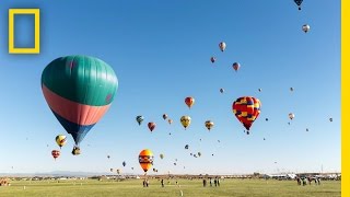 Colorful TimeLapse of Hot Air Balloons in New Mexico  Short Film Showcase [upl. by Beatty]