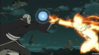 Naruto Rasengan Breaks Obito Mask Kakashi Guy Naruto Vs Obito [upl. by Eiramit]